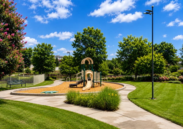 Tot Lot playground at East Pool