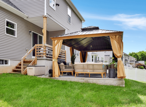 Covered Back Porch, Patio & Gazebo