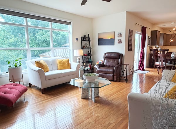 Living Room w/ Hardwood Flooring