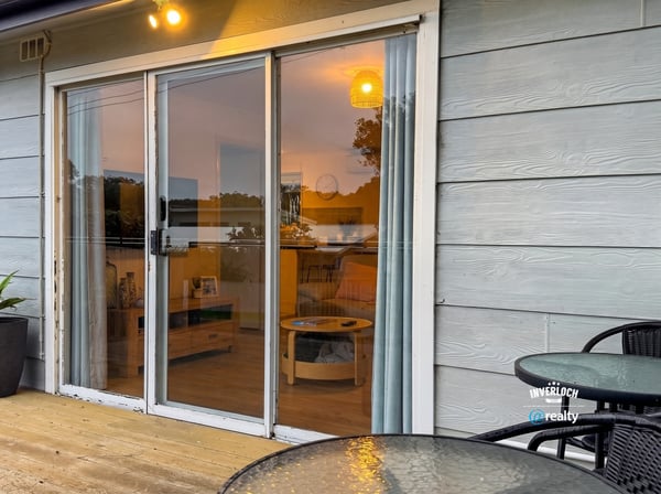 Bright and inviting space with large sliding doors, perfect for enjoying indoor-outdoor living.