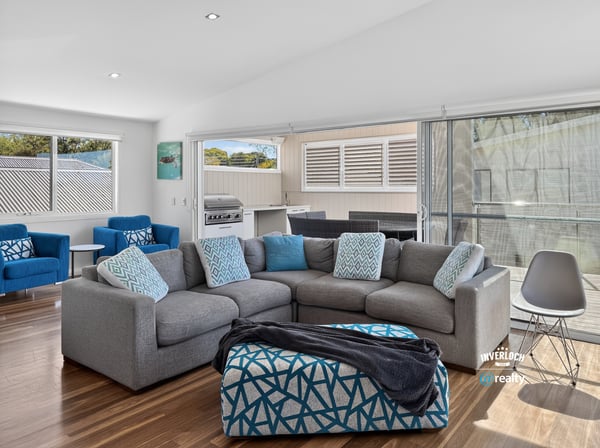 Bright and airy living space featuring modern furnishings and seamless indoor-outdoor flow for easy entertaining.