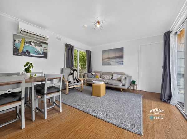 Bright and airy living space featuring modern furnishings and an inviting flow to the outdoor area.