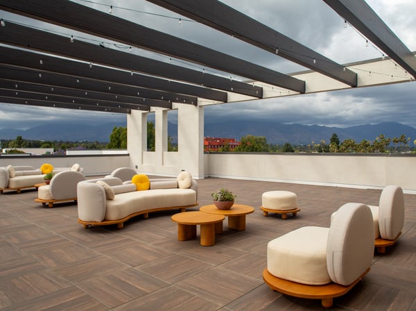 Roof Top With Mountain View