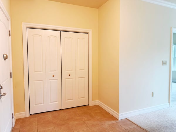 Foyer Coat Closet & Ceramic Tile Floor