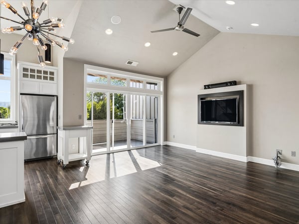 Bright and open living space.