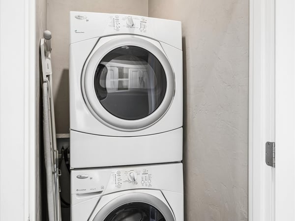 Laundry closet.