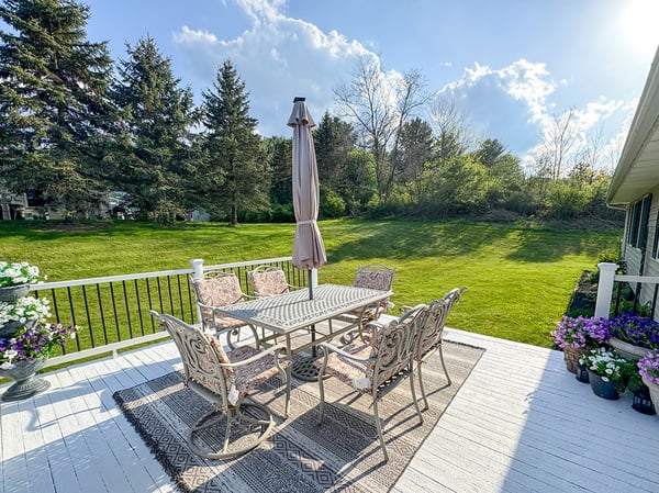 Deck and Great Back Yard