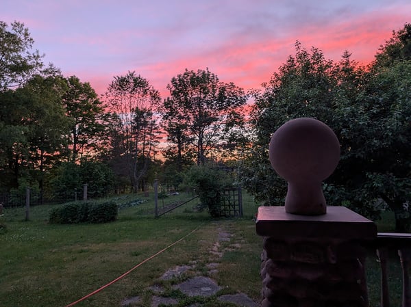 Porch View at Dusk