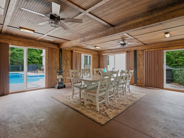 Whether you're hosting friends, playing board games, or taking a break from the heat, this pool house provides the perfect retreat.