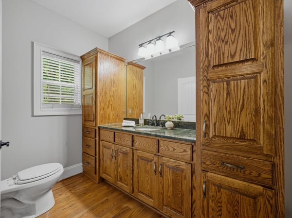 Secondary bathroom on main level