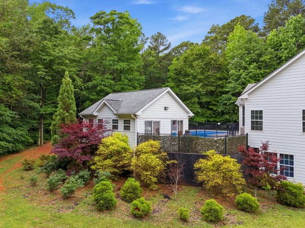 Beautifully landscaped yard