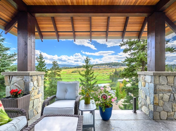Enjoy breathtaking views from this primary bedroom covered patio , ideal for relaxing and entertaining in nature's beauty.