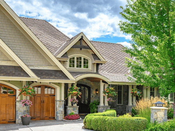 Discover a meticulously designed home featuring stunning landscaping and distinctive architectural details for modern living.
