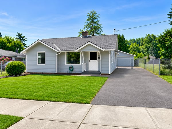 Bright single-story home with spacious yard and ample parking.