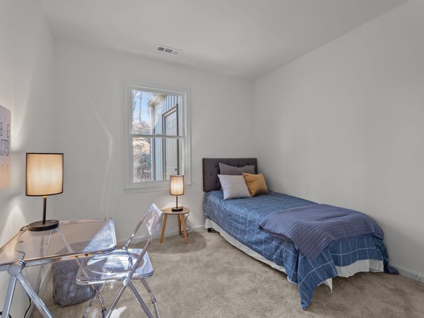 Bedroom 3 can also be used as a craft room or tv room
