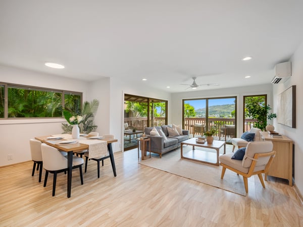Bright, open living space with seamless indoor-outdoor flow and stunning views, perfect for entertaining and relaxation.