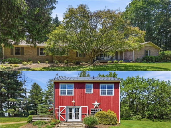 Renovated Main Residence + The Barn House Cottage | 10.44-Acres