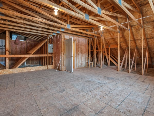 2nd Floor Unfinished Storage Space