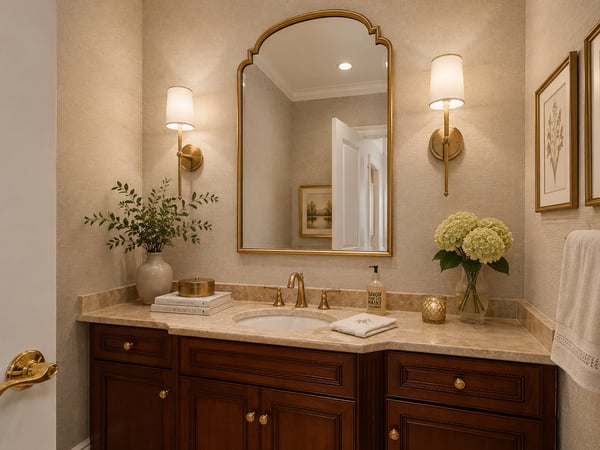 Alternate design idea for the first floor powder room.