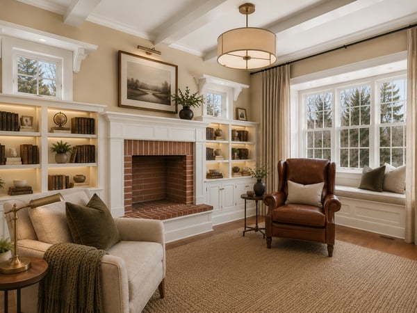 First floor office or den.