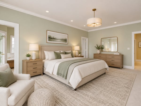 First floor primary suite