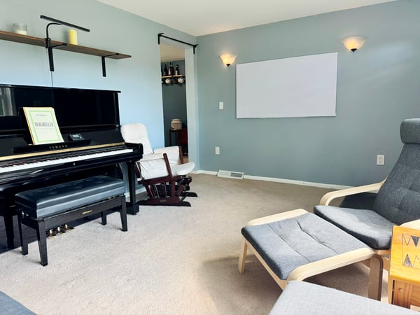 Living Room w/ Wall Lighting