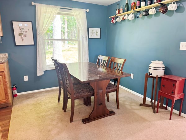 Dining Area w/ Overhead Light