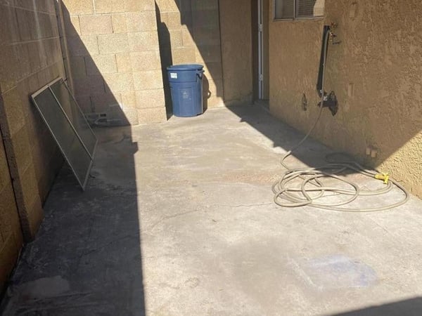 Enclosed outdoor patio offering privacy, easy upkeep, and space for outdoor furniture. An ideal extension of the living area for relaxing and enjoying Phoenix's outdoor lifestyle.
