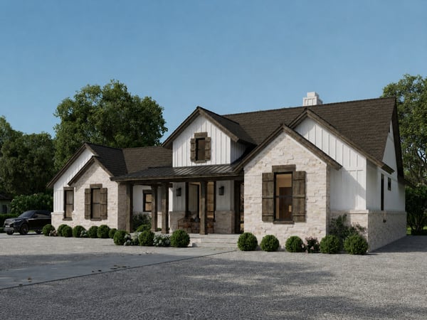 Spacious single-story home featuring a welcoming porch, modern finishes, and ample outdoor space for relaxation.