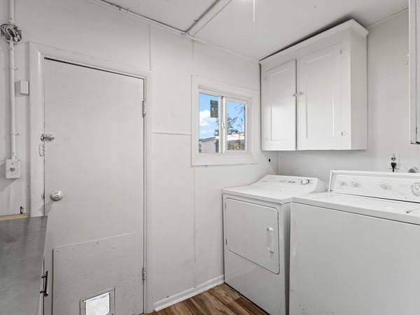 Laundry and Rear Entrance
