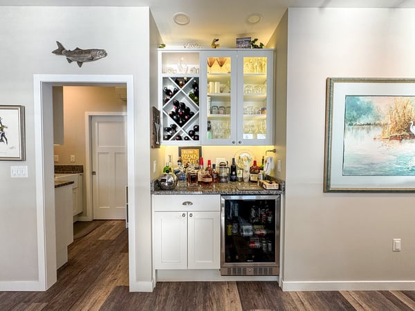 Wine Bar + Beverage Fridge