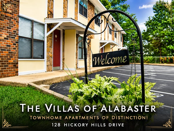 Discover comfortable townhome living at The Villas of Alabaster, conveniently located on Hickory Hills Drive.